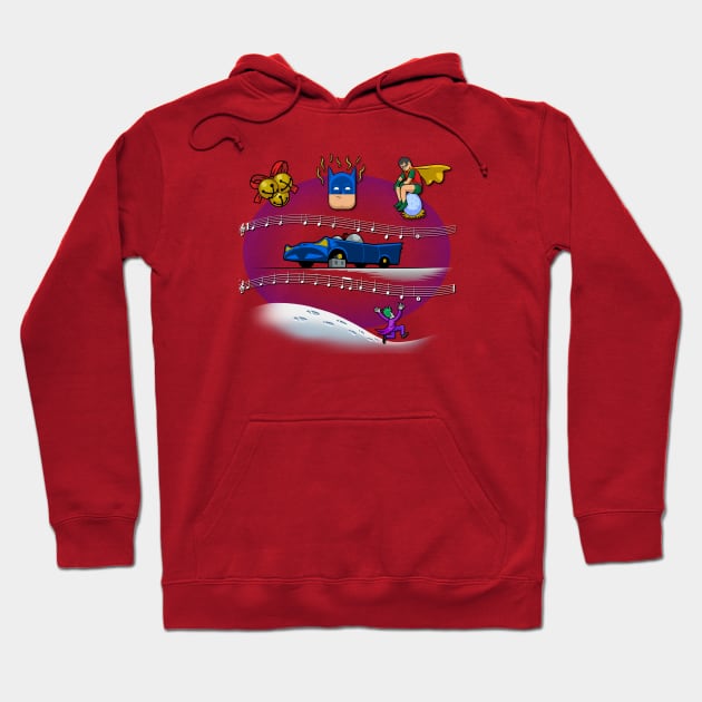 Jingle Bells Batguy Smells Hoodie by tonynichols